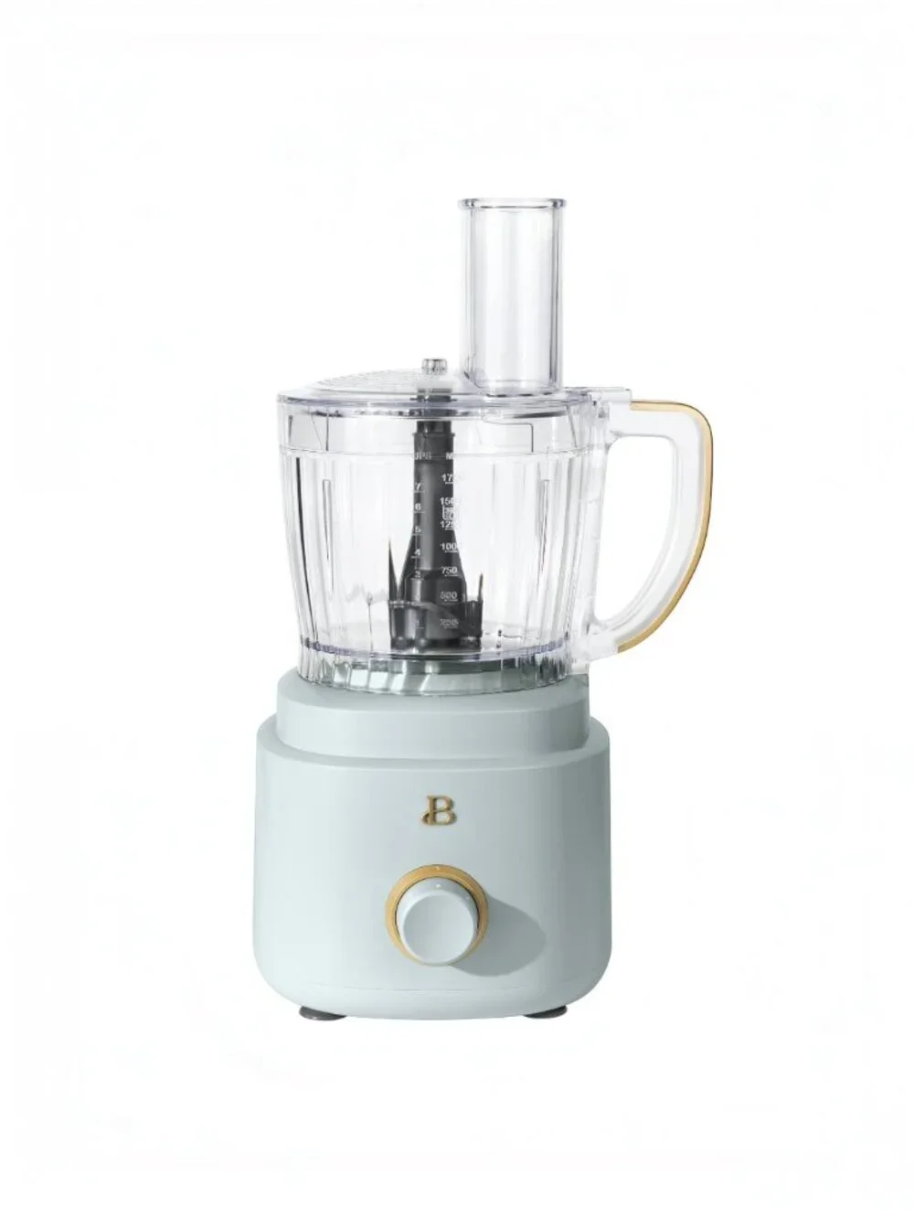 Beautiful 10-Cup Food Processor with Accessories Hydrangea Blue Drew Barrymore